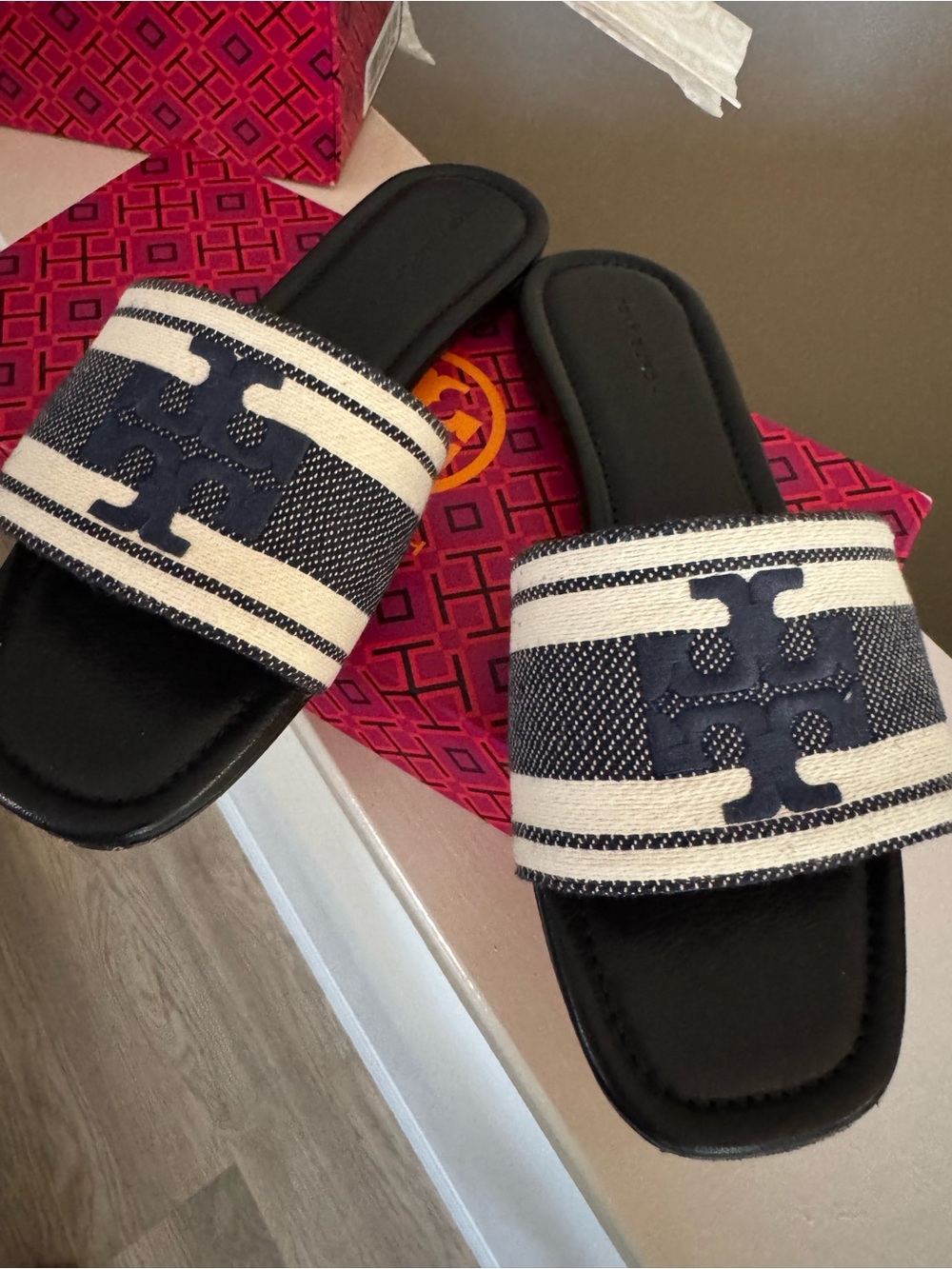 Tory Burch Jacquard Slide